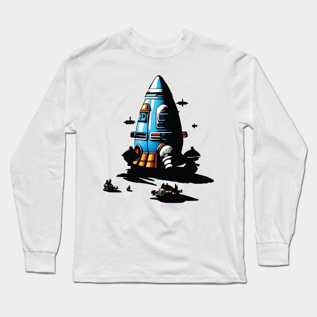 Space Invation Long Sleeve T-Shirt by vamarik